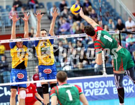 Volleyball Champions League. SK Posijilnica Aich/Dob gegen Novosibirsk. Michal Hruska, Andrej Grut (Aich/Dob). Klagenfurt, am 18.12.2013.
Foto: Kuess
---
pressefotos, pressefotografie, kuess, qs, qspictures, sport, bild, bilder, bilddatenbank