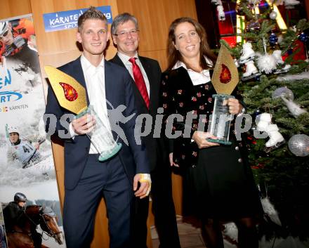 Sportgala. Ehrung Sportler des Jahres. Michaela Taupe-Traer, Peter Kaiser, Thomas Morgenstern. Velden, 23.12.2013.
Foto: Kuess 
---
pressefotos, pressefotografie, kuess, qs, qspictures, sport, bild, bilder, bilddatenbank