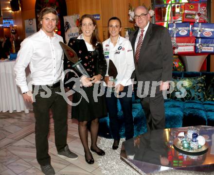 Sportgala. Ehrung Sportler des Jahres. Max Franz, Michaela Taupe-Traer, Lara Vadlau, Dieter Wassermann. Velden, 23.12.2013.
Foto: Kuess 
---
pressefotos, pressefotografie, kuess, qs, qspictures, sport, bild, bilder, bilddatenbank