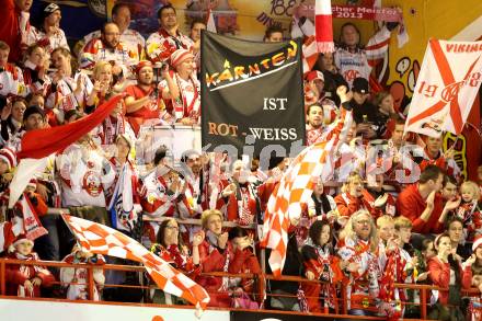 EBEL. Eishockey Bundesliga. KAC gegen VSV. Fans (KAC). Klagenfurt, am 26.12.2013
Foto: Kuess 

---
pressefotos, pressefotografie, kuess, qs, qspictures, sport, bild, bilder, bilddatenbank