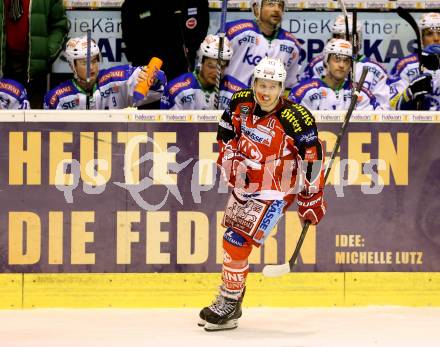 EBEL. Eishockey Bundesliga. KAC gegen VSV. Torjubel Tyler Scofield (KAC). Klagenfurt, am 26.12.2013
Foto: Kuess 

---
pressefotos, pressefotografie, kuess, qs, qspictures, sport, bild, bilder, bilddatenbank