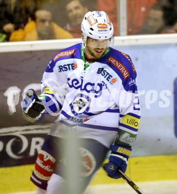 EBEL. Eishockey Bundesliga. KAC gegen VSV.  Torjubel Benjamin Petrik  (VSV). Klagenfurt, am 26.12.2013
Foto: Kuess 

---
pressefotos, pressefotografie, kuess, qs, qspictures, sport, bild, bilder, bilddatenbank