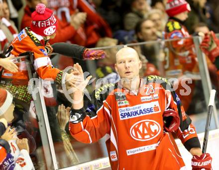 EBEL. Eishockey Bundesliga. KAC gegen VSV. Mike Siklenka (KAC). Klagenfurt, am 26.12.2013
Foto: Kuess 

---
pressefotos, pressefotografie, kuess, qs, qspictures, sport, bild, bilder, bilddatenbank