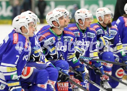 EBEL. Eishockey Bundesliga. EC VSV gegen KAC. Klemen Pretnar, Curtis Fraser, Daniel Nageler, Markus Peintner (VSV). Villach, am 28.12.2013.
Foto: Kuess 


---
pressefotos, pressefotografie, kuess, qs, qspictures, sport, bild, bilder, bilddatenbank