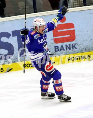 EBEL. Eishockey Bundesliga. EC VSV gegen Dornbirner Eishockey Club.  torjubel Daniel Nageler, (VSV). Villach, am 30.12.2013.
Foto: Kuess 


---
pressefotos, pressefotografie, kuess, qs, qspictures, sport, bild, bilder, bilddatenbank