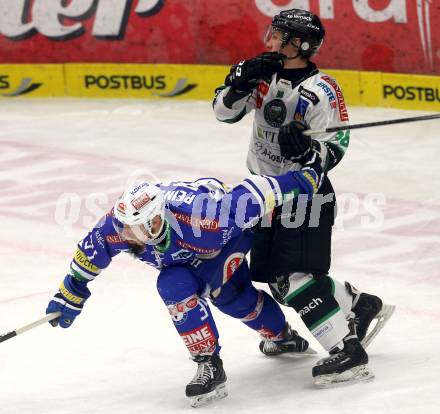 EBEL. Eishockey Bundesliga. EC VSV gegen HDD TELEMACH Olimpija Ljubljana. Markus Peintner, (VSV), Ziga Grahut  (Laibach). Villach, am 1.1.2014.
Foto: Kuess 


---
pressefotos, pressefotografie, kuess, qs, qspictures, sport, bild, bilder, bilddatenbank