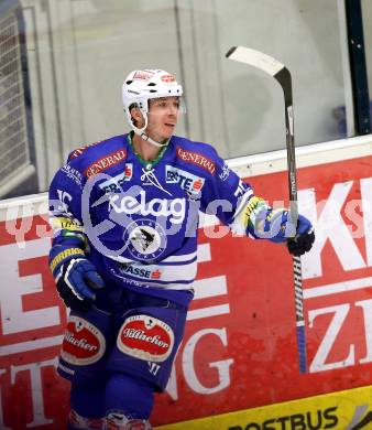 EBEL. Eishockey Bundesliga. EC VSV gegen HDD TELEMACH Olimpija Ljubljana. Torjubel Marco Pewal (VSV). Villach, am 1.1.2014.
Foto: Kuess 


---
pressefotos, pressefotografie, kuess, qs, qspictures, sport, bild, bilder, bilddatenbank