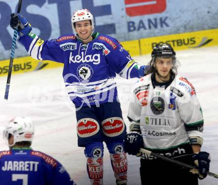 EBEL. Eishockey Bundesliga. EC VSV gegen HDD TELEMACH Olimpija Ljubljana. Torjubel Derek Ryan (VSV). Villach, am 1.1.2014.
Foto: Kuess 


---
pressefotos, pressefotografie, kuess, qs, qspictures, sport, bild, bilder, bilddatenbank