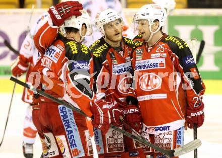 EBEL. Eishockey Bundesliga. KAC gegen HCB Suedtirol. Torjubel (KAC). Klagenfurt, am 5.1.2014.
Foto: Kuess 

---
pressefotos, pressefotografie, kuess, qs, qspictures, sport, bild, bilder, bilddatenbank