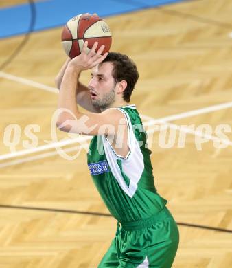 Basketball 2. Bundesliga. Woerthersee Piraten gegen KOS Klagenfurt/Celovec. Rok Papic (KOS). Klagenfurt, am 4.1.2014.
Foto: Kuess
---
pressefotos, pressefotografie, kuess, qs, qspictures, sport, bild, bilder, bilddatenbank