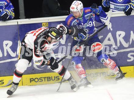 EBEL. Eishockey Bundesliga. EC VSV gegen HC Orli Znojmo. Derek Ryan(VSV), Petr Beranek (Znaim). Villach, am 7.1.2014.
Foto: Kuess
---
pressefotos, pressefotografie, kuess, qs, qspictures, sport, bild, bilder, bilddatenbank