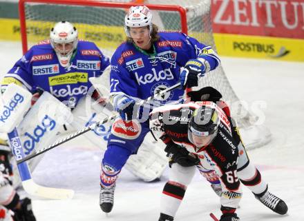 EBEL. Eishockey Bundesliga. EC VSV gegen HC Orli Znojmo. Jean Philippe Lamoureux, Michael Forney (VSV), Lukas Finsterle (Znaim). Villach, am 7.1.2014.
Foto: Kuess
---
pressefotos, pressefotografie, kuess, qs, qspictures, sport, bild, bilder, bilddatenbank