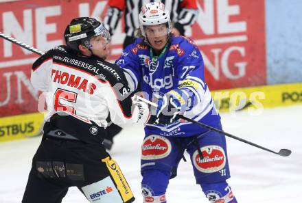 EBEL. Eishockey Bundesliga. EC VSV gegen HC Orli Znojmo. Michael Forney (VSV), Andrew Thomas (Znaim). Villach, am 7.1.2014.
Foto: Kuess
---
pressefotos, pressefotografie, kuess, qs, qspictures, sport, bild, bilder, bilddatenbank