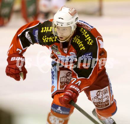 EBEL. Eishockey Bundesliga. KAC gegen HC TWK Innsbruck Die Haie. Jamie Lundmark (KAC). Klagenfurt, am 10.1.2014.
Foto: Kuess 

---
pressefotos, pressefotografie, kuess, qs, qspictures, sport, bild, bilder, bilddatenbank