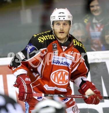 EBEL. Eishockey Bundesliga. KAC gegen HC TWK Innsbruck Die Haie. Manuel Geier (KAC). Klagenfurt, am 10.1.2014.
Foto: Kuess 

---
pressefotos, pressefotografie, kuess, qs, qspictures, sport, bild, bilder, bilddatenbank