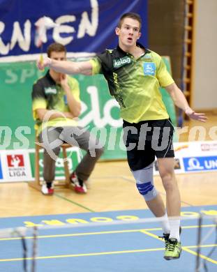 Badminton Bundesliga. ASKOE kelag Kaernten gegen Wolfurt. Paul Demmelmayer (KÃ¤rnten). Klagenfurt, 11.1.2014.
Foto: Kuess
---
pressefotos, pressefotografie, kuess, qs, qspictures, sport, bild, bilder, bilddatenbank