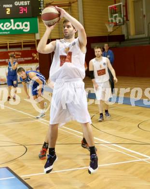 Basketball 2. Bundesliga. Woerthersee Piraten gegen Vienna D.C. .  Christian Erschen (Piraten). Klagenfurt, am 11.1.2014.
Foto: Kuess
---
pressefotos, pressefotografie, kuess, qs, qspictures, sport, bild, bilder, bilddatenbank