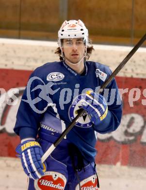 EBEL. Erste Bank Eishockey Bundesliga. Training VSV.  Eric Hunter. Spittal, am 16.1.2014.
Foto: Kuess
---
pressefotos, pressefotografie, kuess, qs, qspictures, sport, bild, bilder, bilddatenbank