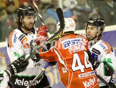 EBEL. Eishockey Bundesliga. KAC gegen HDD TELEMACH Olimpija Ljubljana.  Markus Pirmann, (KAC), Jake Laplante , MACAULAY Kenneth (Laibach. Klagenfurt, am 17.1.2014.
Foto: Kuess 

---
pressefotos, pressefotografie, kuess, qs, qspictures, sport, bild, bilder, bilddatenbank