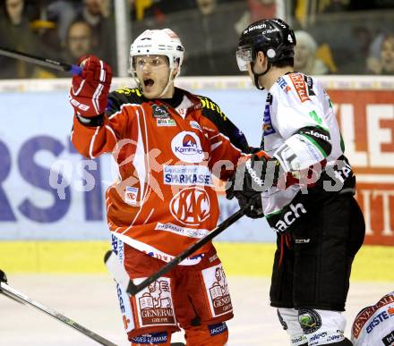 EBEL. Eishockey Bundesliga. KAC gegen HDD TELEMACH Olimpija Ljubljana.  Torjubel Stefan Geier (KAC). Klagenfurt, am 17.1.2014.
Foto: Kuess 

---
pressefotos, pressefotografie, kuess, qs, qspictures, sport, bild, bilder, bilddatenbank