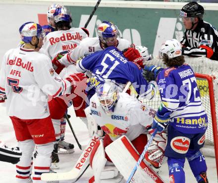 EBEL. Eishockey Bundesliga. EC VSV gegen EC Red Bull Salzburg. Eric Hunter, HUGHES John (VSV), Matthias Trattnig, GRACNAR Luka  (Salzburg). Villach, am 19.1.2014.
Foto: Kuess 


---
pressefotos, pressefotografie, kuess, qs, qspictures, sport, bild, bilder, bilddatenbank