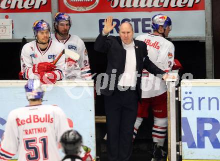 EBEL. Eishockey Bundesliga. EC VSV gegen EC Red Bull Salzburg. Trainner Don Jackson (Salzburg). Villach, am 19.1.2014.
Foto: Kuess 


---
pressefotos, pressefotografie, kuess, qs, qspictures, sport, bild, bilder, bilddatenbank