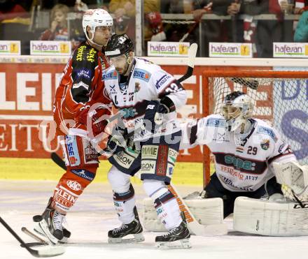 EBEL. Eishockey Bundesliga. KAC gegen SAPA Fehervar AV19. John Lammers,  (KAC), Zoltan Hetenyi, Viktor Tokaji (Alba Volan). Klagenfurt, am 24.1.2014.
Foto: Kuess 

---
pressefotos, pressefotografie, kuess, qs, qspictures, sport, bild, bilder, bilddatenbank