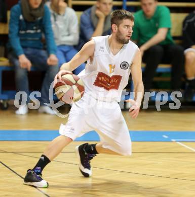 Basketball 2. Bundesliga.  Woerthersee Piraten gegen Dornbirn Lions.  Christian Erschen (Piraten). Klagenfurt, am 25.1.2014.
Foto: Kuess
---
pressefotos, pressefotografie, kuess, qs, qspictures, sport, bild, bilder, bilddatenbank