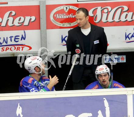 EBEL. Eishockey Bundesliga. EC VSV gegen EHC LIWEST Linz. Co-Trainer Marc Brown (VSV). Villach, am 26.1.2014.
Foto: Kuess 


---
pressefotos, pressefotografie, kuess, qs, qspictures, sport, bild, bilder, bilddatenbank