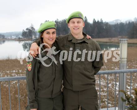 Schi Alpin. Snowboard. Verabschiedung Kaerntner Olympia Teilnehmer.  Hanno Douschan, Ina Meschik. Faak am See, 27.1.2014.
Foto: Kuess
---
pressefotos, pressefotografie, kuess, qs, qspictures, sport, bild, bilder, bilddatenbank