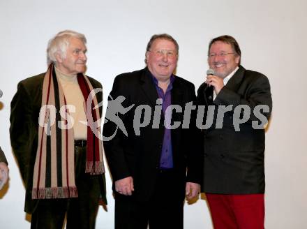 Eishockey. Filmpraesentation. Sigi Bergmann., Sepp Puschnig, Ferdinand Macek. Klagenfurt, am 28.1.2014.
Foto: Kuess
---
pressefotos, pressefotografie, kuess, qs, qspictures, sport, bild, bilder, bilddatenbank