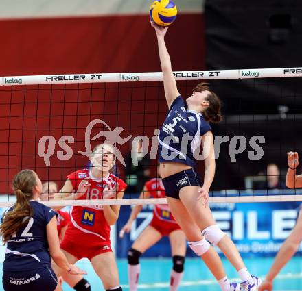 Volleyball Frauen. OEVV Cup. Oesterreichscher Volleyballverband Cup. Sparkasse Wildcats gegen SG SVS Post. Anna Bajde (Wildcats). Klagenfurt, am 31.1.2015.
Foto: Kuess
---
pressefotos, pressefotografie, kuess, qs, qspictures, sport, bild, bilder, bilddatenbank