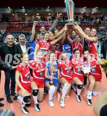 Volleyball Frauen. OEVV Cup. Oesterreichscher Volleyballverband Cup. Sparkasse Wildcats gegen SG SVS Post.  (Post). Klagenfurt, am 31.1.2015.
Foto: Kuess
---
pressefotos, pressefotografie, kuess, qs, qspictures, sport, bild, bilder, bilddatenbank