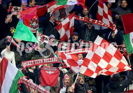 EBEL. Eishockey Bundesliga. EC VSV gegen HCB Suedtirol Bozen. Fans  (Bozen). Villach, am 1.2.2014.
Foto: Kuess 


---
pressefotos, pressefotografie, kuess, qs, qspictures, sport, bild, bilder, bilddatenbank