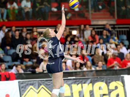 Volleyball Frauen. OEVV Cup. Oesterreichscher Volleyballverband Cup. Sparkasse Wildcats gegen SG SVS Post. Sabrina Mueller (Wildcats). Klagenfurt, am 31.1.2015.
Foto: Kuess
---
pressefotos, pressefotografie, kuess, qs, qspictures, sport, bild, bilder, bilddatenbank