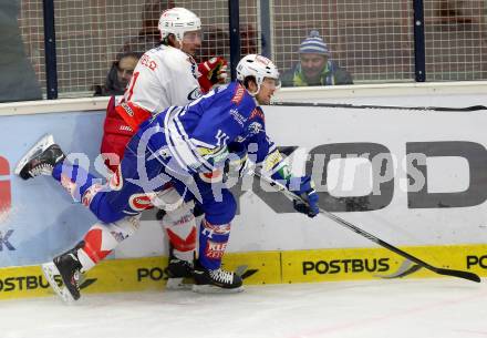 EBEL. Eishockey Bundesliga. EC VSV gegen HCB Suedtirol Bozen. Mario Altmann, (VSV), Trenton Whitfield  (Bozen). Villach, am 1.2.2014.
Foto: Kuess 


---
pressefotos, pressefotografie, kuess, qs, qspictures, sport, bild, bilder, bilddatenbank