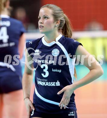 Volleyball Frauen. OEVV Cup. Oesterreichscher Volleyballverband Cup. Sparkasse Wildcats gegen SG SVS Post. Saria Gschoepf (Wildcats). Klagenfurt, am 31.1.2015.
Foto: Kuess
---
pressefotos, pressefotografie, kuess, qs, qspictures, sport, bild, bilder, bilddatenbank