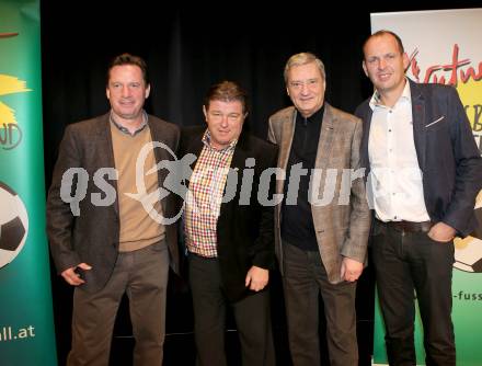 Fussball KFV. Trainerfortbildung 2014.   Werner Gregoritsch, Fritz Driessler, Werner Lippitz, Martin Scherb. Velden, am 1.2.2014.
Foto: Kuess
---
pressefotos, pressefotografie, kuess, qs, qspictures, sport, bild, bilder, bilddatenbank