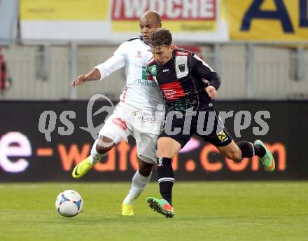 Fussball Bundesliga. RZ Pellets WAC gegen FC Wacker Innsbruck. De oliveira Silvio Carlos, (WAC), Christopher Wernitznig  (Innsbruck). Klagenfurt, 8.2.2014.
Foto: Kuess

---
pressefotos, pressefotografie, kuess, qs, qspictures, sport, bild, bilder, bilddatenbank