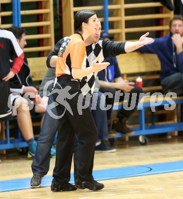 Basketball 2. Bundesliga. Woerthersee Piraten gegen Villach Raiders.  Schiedsrichterin, Goran Jovanovic (Villach). Klagenfurt, am 15.2.2014.
Foto: Kuess
---
pressefotos, pressefotografie, kuess, qs, qspictures, sport, bild, bilder, bilddatenbank