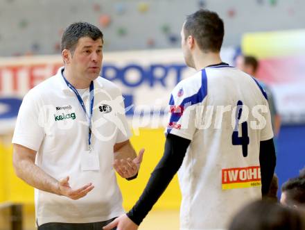 Handball HLA. SC Ferlach gegen HC Linz AG. Trainer Gregor Cvijic, David Kovac (Ferlach). Ferlach, 15.2.2014.
Foto: Kuess
---
pressefotos, pressefotografie, kuess, qs, qspictures, sport, bild, bilder, bilddatenbank