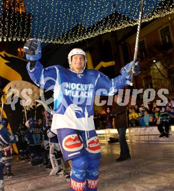 EBEL. Eishockey Bundesliga. Showtraining VSV am Rathausplatz in Villach.  Daniel Nageler. Villach, am 21.2.2014.
Foto: Kuess 


---
pressefotos, pressefotografie, kuess, qs, qspictures, sport, bild, bilder, bilddatenbank