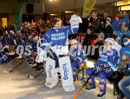 EBEL. Eishockey Bundesliga. Showtraining VSV am Rathausplatz in Villach.  Thomas Hoeneckl. Villach, am 21.2.2014.
Foto: Kuess 


---
pressefotos, pressefotografie, kuess, qs, qspictures, sport, bild, bilder, bilddatenbank