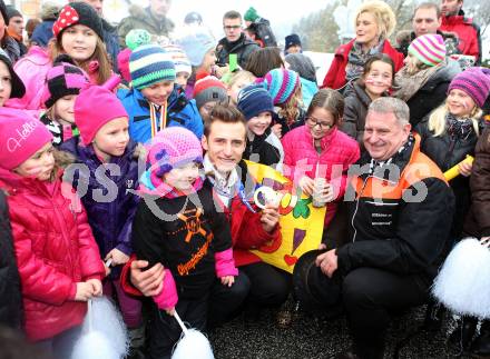 Schi Alpin. Empfang Abfahrtsolympiasieger Matthias Mayer.  Matthias Mayer.  Afritz, am 22.2.2014.
Foto: Kuess
---
pressefotos, pressefotografie, kuess, qs, qspictures, sport, bild, bilder, bilddatenbank