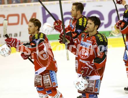 EBEL. Eishockey Bundesliga. KAC gegen Moser Medical Graz 99ers. enttaeuschte KAC Spieler (KAC). Klagenfurt, am 24.2.2014.
Foto: Kuess 

---
pressefotos, pressefotografie, kuess, qs, qspictures, sport, bild, bilder, bilddatenbank