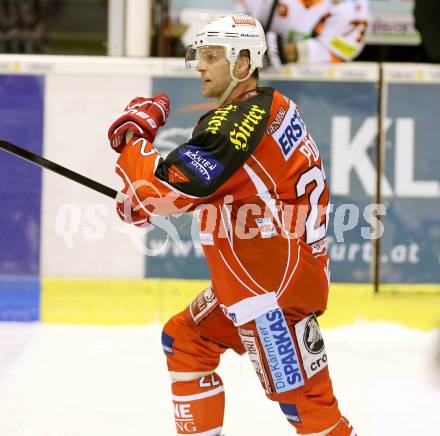 EBEL. Eishockey Bundesliga. KAC gegen Moser Medical Graz 99ers. Torjubel Thomas Poeck (KAC). Klagenfurt, am 24.2.2014.
Foto: Kuess 

---
pressefotos, pressefotografie, kuess, qs, qspictures, sport, bild, bilder, bilddatenbank