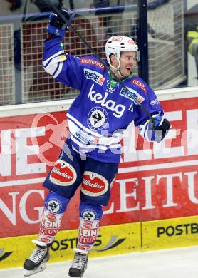 EBEL. Eishockey Bundesliga. EC VSV gegen HC Orli Znojmo. Torjubel Derek Ryan (VSV). Villach, am 26.2.2014.
Foto: Kuess 


---
pressefotos, pressefotografie, kuess, qs, qspictures, sport, bild, bilder, bilddatenbank