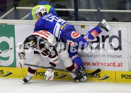 EBEL. Eishockey Bundesliga. EC VSV gegen HC Orli Znojmo. Kevin Steiner, (VSV), Peter Pucher (Znaim). Villach, am 26.2.2014.
Foto: Kuess 


---
pressefotos, pressefotografie, kuess, qs, qspictures, sport, bild, bilder, bilddatenbank