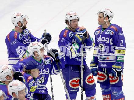 EBEL. Eishockey Bundesliga. EC VSV gegen UPC Vienna Capitals. Enttaeuscht Cole Jarrett, Mario Altmann, Scott Hotham (VSV). Villach, am 28.2.2014.
Foto: Kuess 


---
pressefotos, pressefotografie, kuess, qs, qspictures, sport, bild, bilder, bilddatenbank