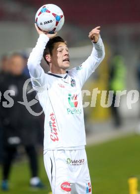 Fussball Bundesliga. RZ Pellets WAC.  Rene Pascal Seebacher. Klagenfurt, 8.2.2014.
Foto: Kuess

---
pressefotos, pressefotografie, kuess, qs, qspictures, sport, bild, bilder, bilddatenbank